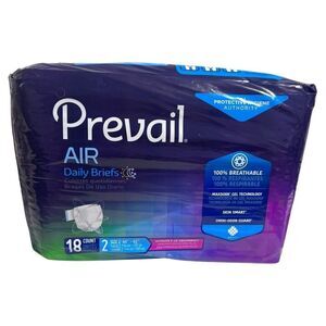 Prevail Air Daily Briefs Size 2, 45"-62" Ultimate Plus Absorbency 18‎